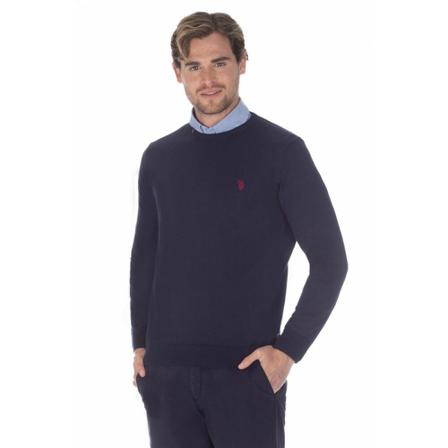 U.s. Polo Assn. - Stickade Tröjor - Blå - Herr - Storlek: 4xl, Herr, Storlek: 4XL