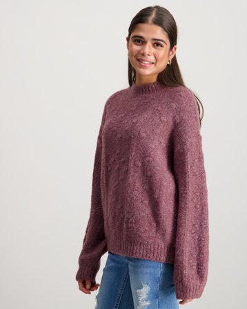 VERO MODA VMKAIA LS HIGHNECK PULLOVER Beige Pullover Mädchen - Kids Brand Store