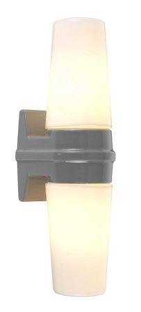 Ifö Electric Bernadotte Väggarmatur 2x40W, E14, IP44 Grå, Belysning