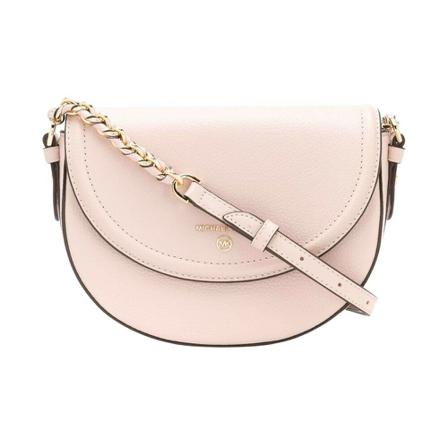Michael Kors, Semi Curve Crossbody Bag Roze, Dames, Maat:ONE Size,leer