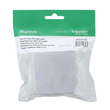 Schneider Electric IMT35346 Kalvojakorasia IP65, säänkestävä Vaaleanharmaa, Asennustuotteet