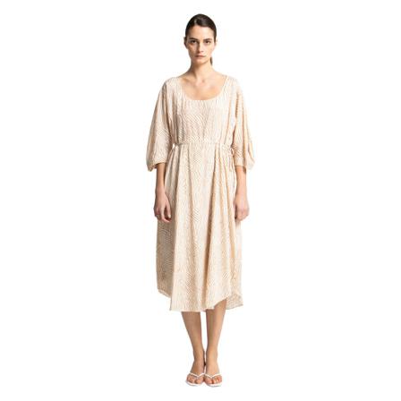 dagmar, Misty Dress Beige, Dames, Maat:L,Katoen,print