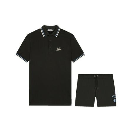 Malelions Polo summer set Sort, Herre Træning
