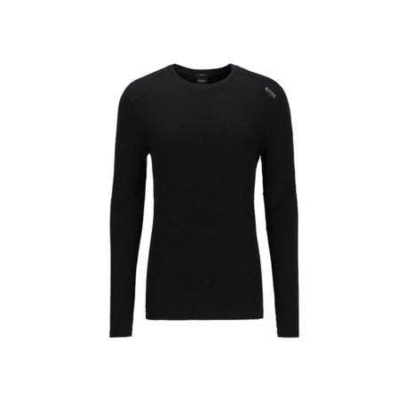 Hugo Boss Long Sleeve T-shirt , Zwart , Heren , Maat: S