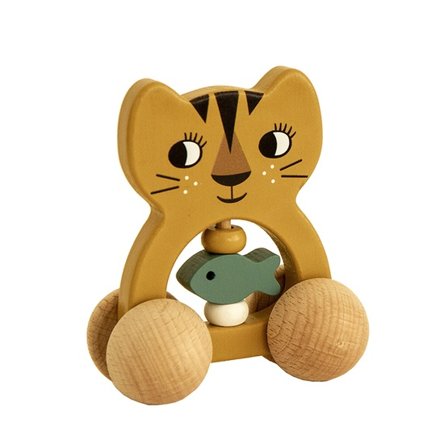Roommate - Skallra - Rattle On Wheel - Tiger - Litenleker