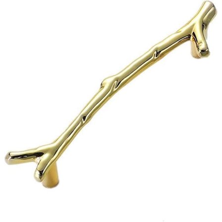 Gull, 96mm - Kreativ møbelhåndtak i legering, vintage treformet håndtak dørpinne for skap skuff hjemmeskap