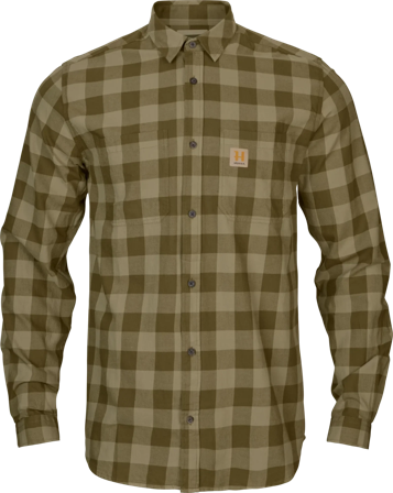 Härkila Scandinavian L/S Unisex Dark Olive Check