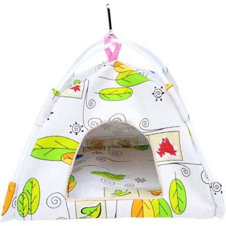 Fågelbo, papegoja hus hängande fågel hängmatta fågel säng koja undulat tält leksak för papegoja ara bur, S