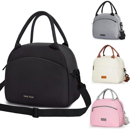 Frokosttasker til kvinder, genanvendelig isoleret frokosttaske til kvinder med rem, små vandtætte køletasker til voksne til arbejde, rejser, picnic, 