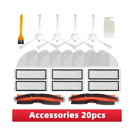 Reservdelar till Xiami Mi Robot Dammsugare Stytj01Zhm Mijia 1C/1T Dreame F9 Dammsugare Tillbehör Hepa Filter + Borste+Trasa