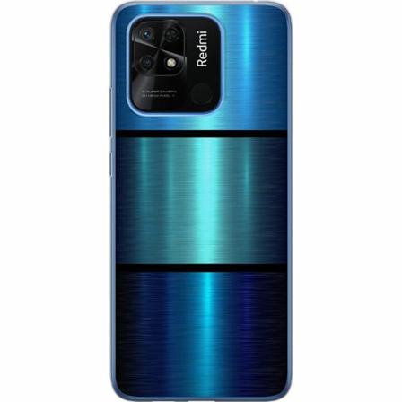 Xiaomi Redmi 10c Mjukt Skal - Blue Metallic Stripes