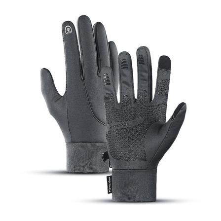 Comfyhands Winter Warm Vindtæt Vandtæt Anti-slip Thermal Touch Screen Handsker Mænd Kvinder Gray s