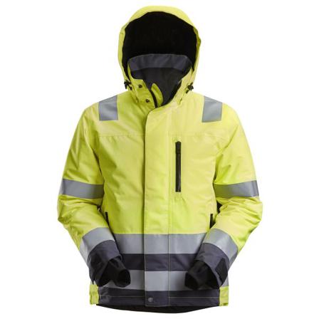 Snickers Workwear 1132 AllroundWork Vinterjakke Hi-vis skærm, gul/grå, vandtæt Hi-Vis, gul/grå, Tøj
