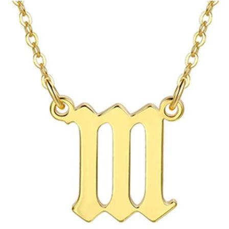 Gullbelagt kjede engel nummer 111 betyr gave åndelig Gold one size