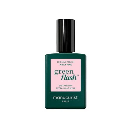 Manucurist GREEN FLASH - Smalto Semipermanente Milky Pink 15ml - Smalto Gel e semipermanente