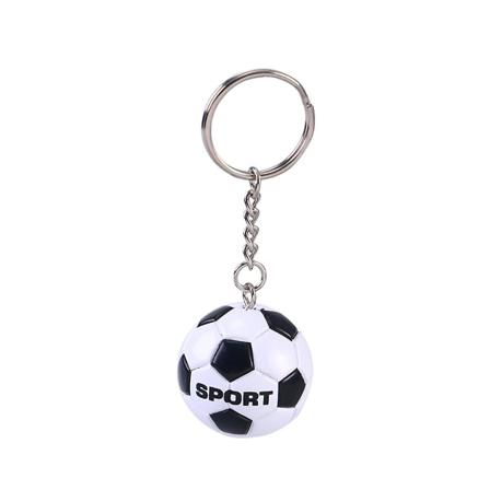 Jalkapalloriipus avaimenperä Simulaatio Soccor Keychain World Game Memorial avaimenperä koristelu (musta)