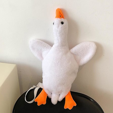 Plush-reppu söpö hauska aikuinen lapsi tyttö ankka plush-lompakko sarjakuva eläimet muoto olkalaukku olka kawaii laukku {db}