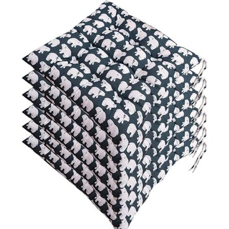 Set med 6 stolsdynor 40x40, dekorativ kudde, stolsdyna, ZQKLA