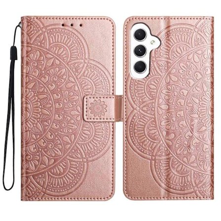Case for Samsung Galaxy A55 5G Mandala Flowers Leather Flip Wallet Cover Multicolor