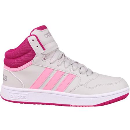 Skor Adidas Hoops Mid 30 K Rosa,krämiga 36 2/3