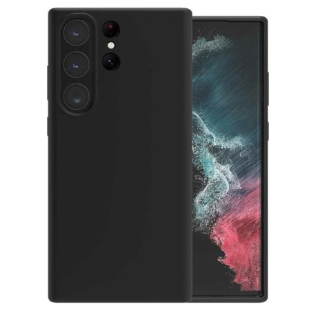 Tynn galakse S23 Ultra Shell Silikon svart