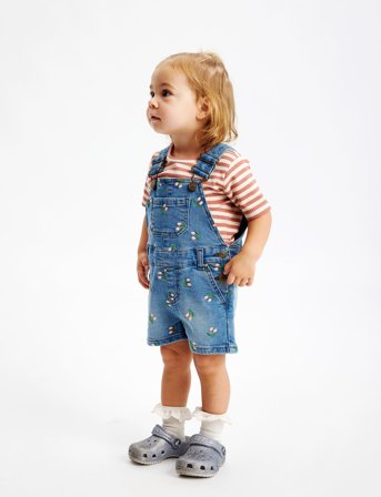 The New Tnstovia Short Denim Dungarees - Blue - 110