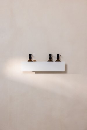 Metallbude Shea Badehylde Hvid 50 cm, Tøj & Bolig, Badeværelsestilbehør, Øvrigt