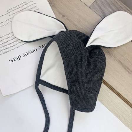 Öronlappsmössor Baby SVART