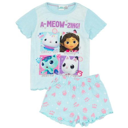 Gabby's Dollhouse Girls A Meow Zing Kort Pyjamas Set 4-5 År
