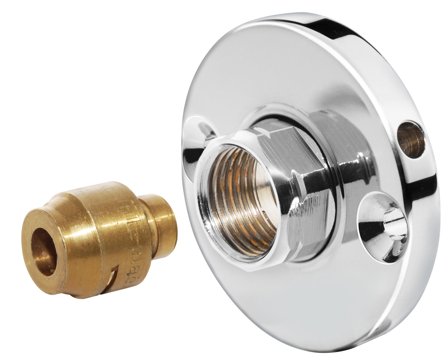 Vatette 8550651 Väggbricka krom 15 mm, Installation