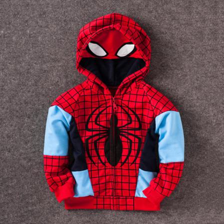 Superhjälte Pojkar Jacka Kappa Hoodie Långärmad Vinter Ytterkläder