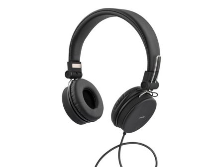 STREETZ Headset H300 On-Ear 3,5mm svart - Lyreco - Datorprodukter - Ljud och bild - Hörlurar - On-Ear