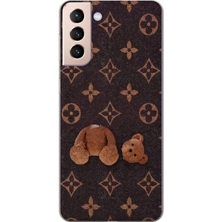 Yhteensopiva Puhelinkuori Samsung Samsung Galaxy S21 Graafinen monogrammikuvio, jossa taiteellisesti muotoiltu nalle