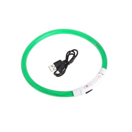LED Hundhalsband med Flerfärgade Lampor, Laddningsbart, Glittrande, Coolt Halsband för Kvällspromenader, Självlysande Halsband med Blinkande Lampor