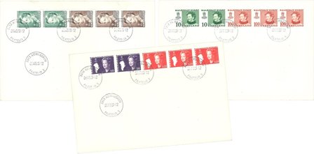 Grønland 1989 - AFA HS 1-HS 3 - 3 stk. FDC