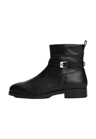Tommy Hilfiger Leather Buckle Riding Boots Kängor & Dam Svart 41