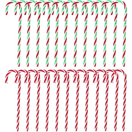 Jule Akryl Slikstokke 24 stk, Snoede Plastik Slikstokke