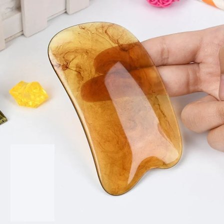 Akupunktur Skrapemassasje Syvdelers Sett, Resinmateriale, Ansiktsløft, Massasje- og Akupunkturverktøy