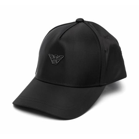 Emporio Armani Cap Sort, Herre Huer Kasketter og Hatte, Størrelse: ONE Size