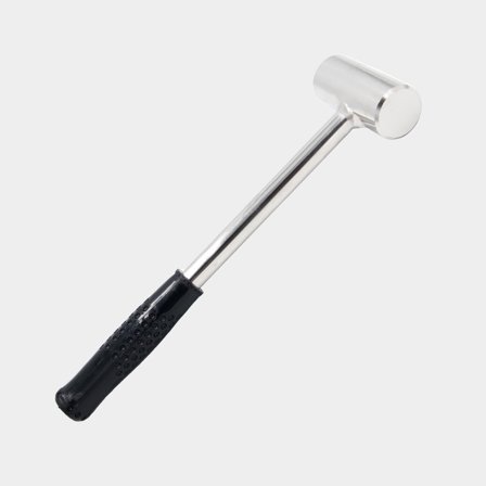Hammer for rock wedge Moory, stainless steel, with rubber handle