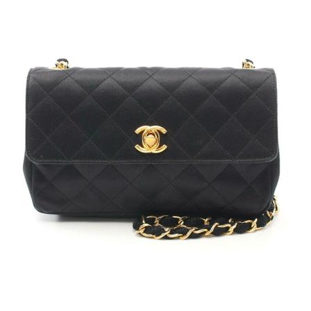 Chanel Vintage Pre-owned Shoulder Väska svart, Dam Vintage Väskor, Dam, Storlek: ONE SIZE