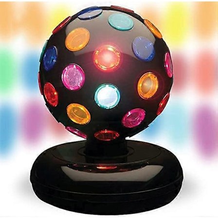 Spinnende discokule med LED-lys