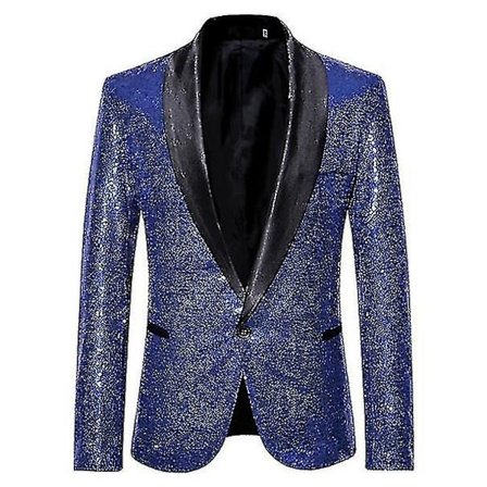 Menners Sequin Casual Blazer til Bryllup og Fest