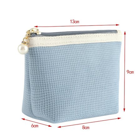 Luksuriøs toilettaske i 2-pak - perfekt til rejser og makeupopbevaring (blå)