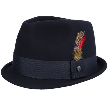 Jaxon & James - Black - trilby - Hat - Crushable Dekker Black Trilby - Hatstore