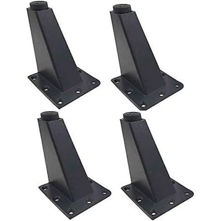 /EA/Møbelfot i metall/10 cm høyde Moderne møbler Skrå skapben/justerbare sofaben Metall Krompolerte skapben/støtteben Garderober