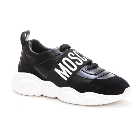 Moschino - Sneakers - Svart - Herr - Storlek: 44 Eu, Herr, Storlek: 44 EU