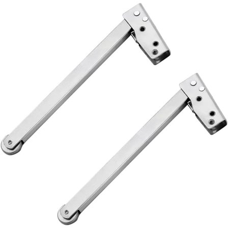 2 stk. dørlukker, fjederdørlukker, dørlukker i rustfrit stål, døråbnings- og lukkehjælp, gummi-/metaltrisse, lydløs buffer, send tilbehør