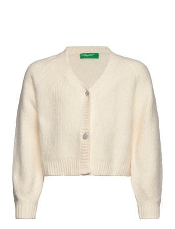 United Colors of Benetton L/S Cardigan - White - 130