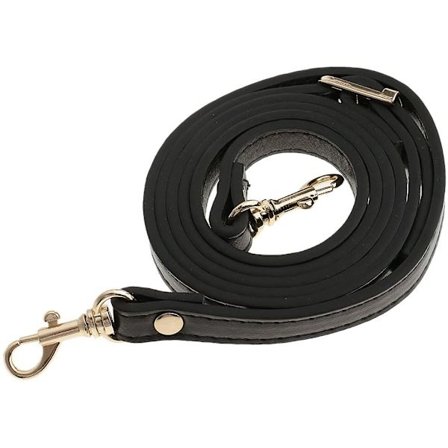 Crossbody väskrem i läder med vridbart hummerlås i metall